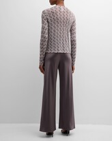 Thumbnail for your product : TSE Cashmere Abstract-Print Button-Down Cardigan