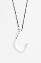 Thumbnail for your product : Miansai Silver Hook Pendant Necklace