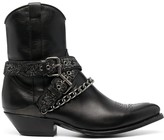 Thumbnail for your product : Paul Warmer Chain-Detail Ankle Boots