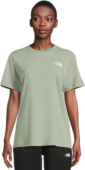 The North Face Evolution Box NSE Short Sleeve T-Shirts Women's Short Sleeve Pullover Slate Moss : XS, Cotton