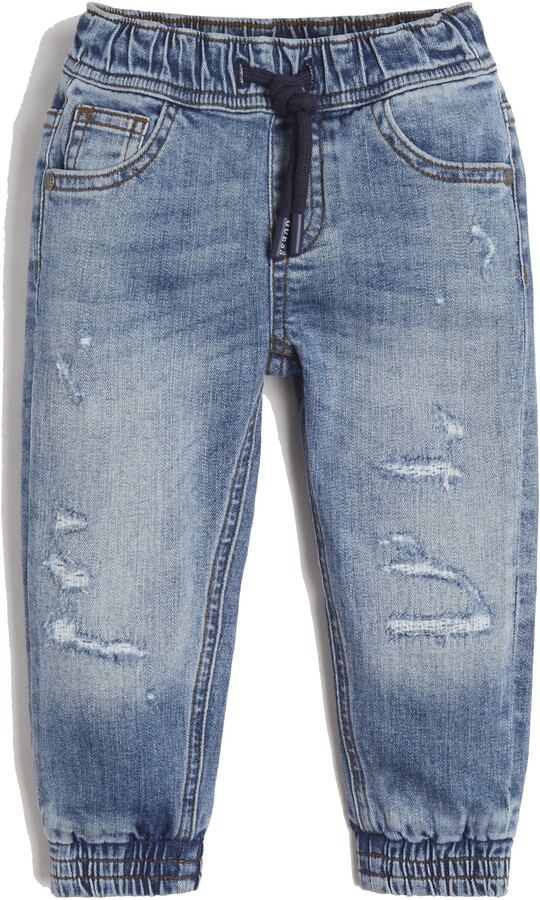 New Boys Kids Multipack Designer Stretch Slim Fit Denim Elasticated Waist Jogger Pull On Jeans Pants by JEANBASE 