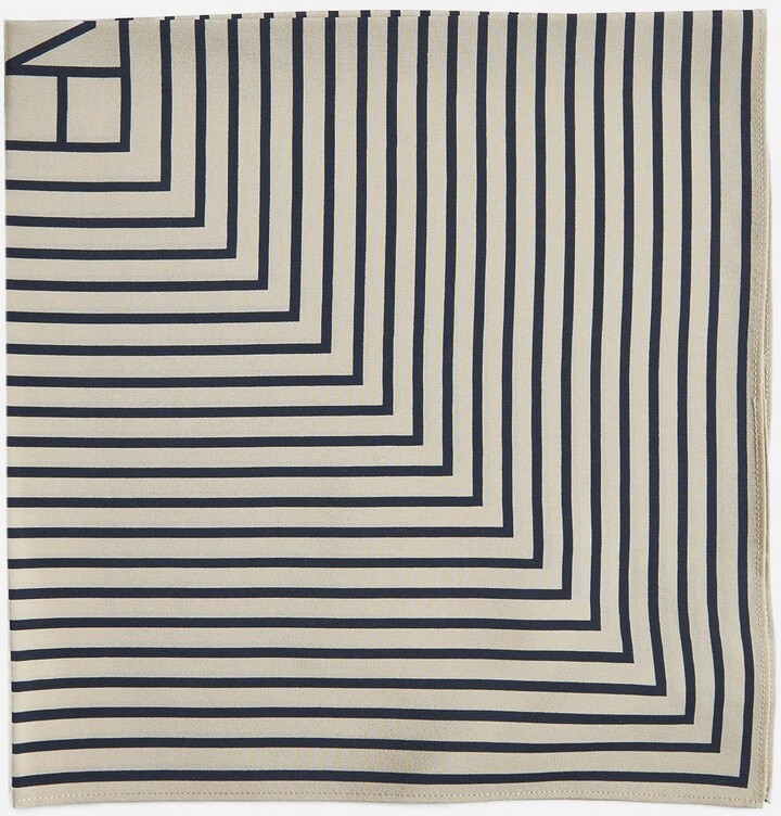 Totême Signature Monogram Silk Scarf