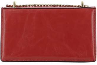 Balmain Red Leather Shoulder Bag
