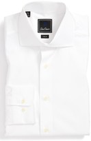 Thumbnail for your product : David Donahue Broadcloth Trim Fit Dress Shirt