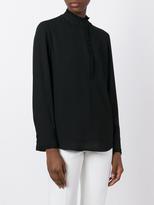 Thumbnail for your product : Theory ruffled placket blouse - women - Silk - L
