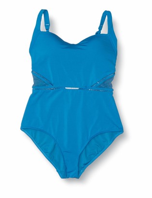 Jets Aspire Zip-Front Mesh One-Piece Swimsuit - ShopStyle
