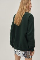 Thumbnail for your product : Nasty Gal Womens Festive Holiday Landscape Graphic jumper - Green - M/L