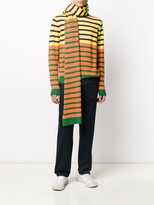 Thumbnail for your product : Acne Studios x Jacob Dahlgren colour-block striped scarf