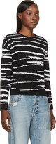 Thumbnail for your product : Versace Black Jacquard Stripe Sweater