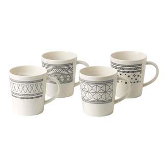 Royal Doulton Ellen Degeneres Grey Mugs Set Of 4