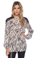Thumbnail for your product : Haute Hippie Long Sleeve Blouse
