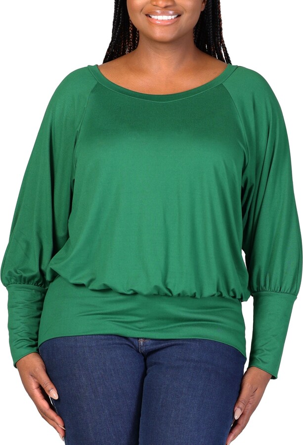 womens plus banded bottom tops