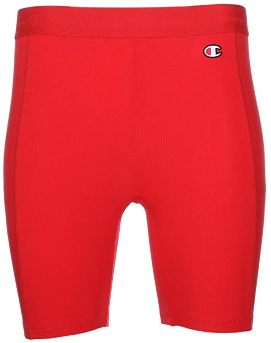 red champion biker shorts