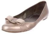 Thumbnail for your product : Ferragamo Varina Metallic Ballet Flats