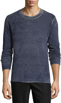 ATM Anthony Thomas Melillo Faded Wool-Cashmere Crewneck Sweater