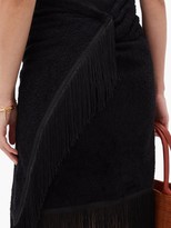 Thumbnail for your product : Gabriel For Sach - Pareo Fringed Cotton-terry Sarong - Black
