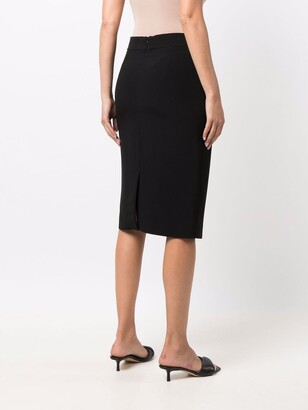 Emporio Armani High-Waisted Bodycon Midi Skirt