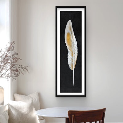 Lark Manor Feather - Office Hygge Framed Matted Print for Home Decor