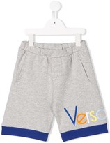 Thumbnail for your product : Versace TEEN logo track shorts