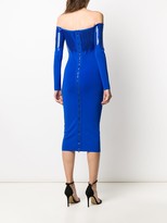 Thumbnail for your product : David Koma Sequined Off-Shoulder Dress
