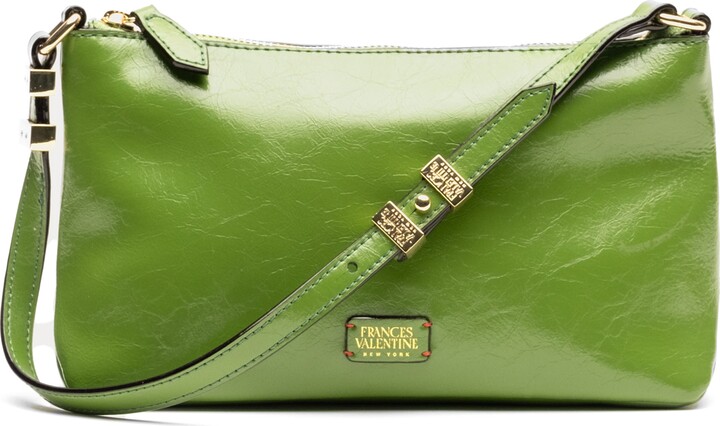 Frances Valentine Teeny Sweet Pea Snakeskin Embossed Metallic