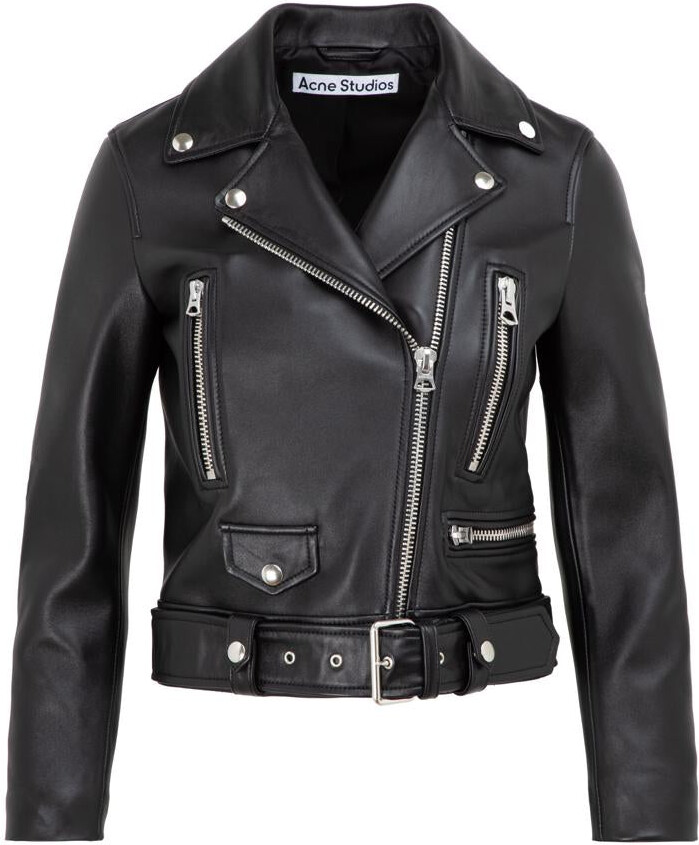Acne Studios Leather Jacket - ShopStyle