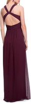 Thumbnail for your product : ﻿#Levkoff Back Cutout Chiffon A-Line Gown