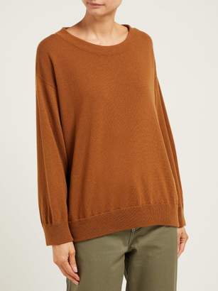 Queene and Belle Round-neck Cashmere Sweater - Womens - Light Brown