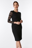 Thumbnail for your product : Wallis **Jolie Moi Black Lace Sleeve Bodycon Dress