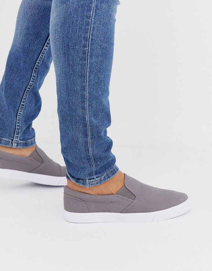 mens slip on plimsolls