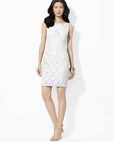 Thumbnail for your product : Lauren Ralph Lauren Dress - Sleeveless Lace Sheath