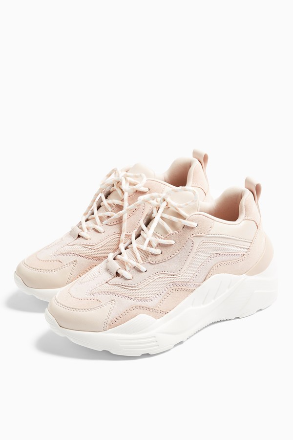 blush colored women's sneakers