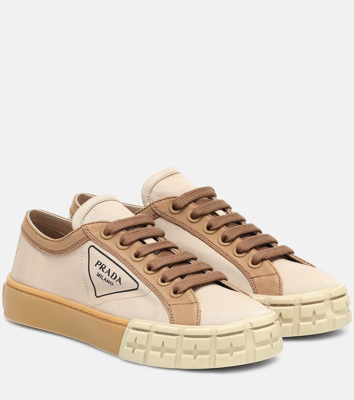 Prada Wheel canvas sneakers - ShopStyle Trainers & Athletic Shoes