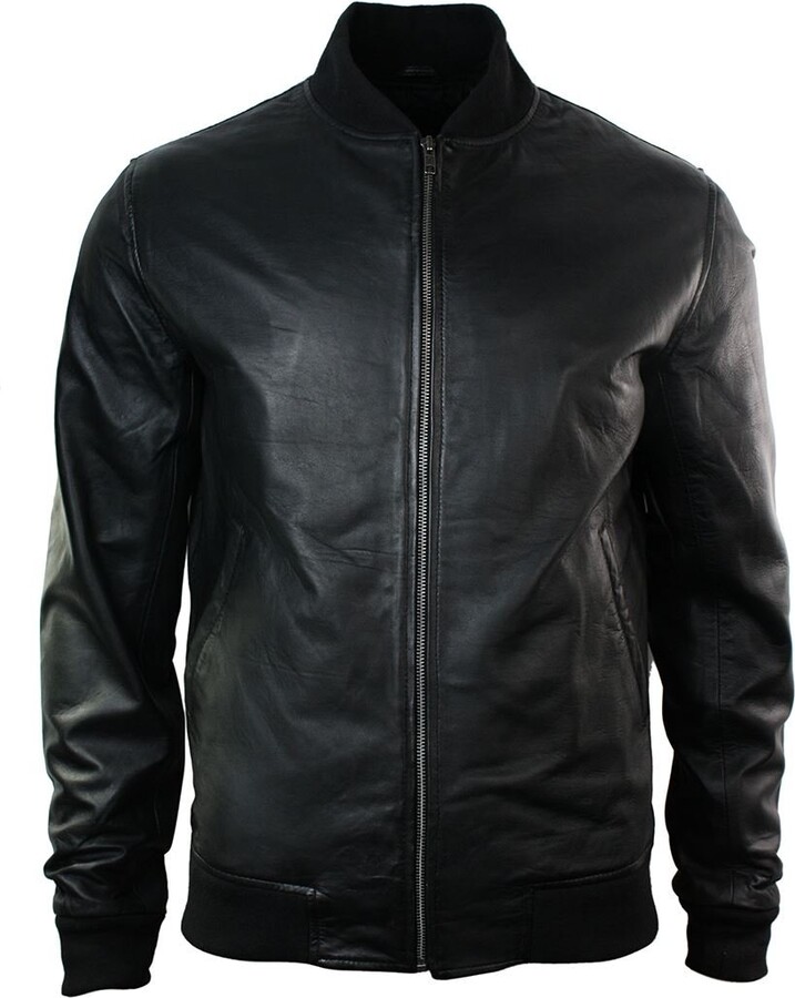 Fedtosing Slim Fit Vintage PU Leather Jacket Motorbike Jackets