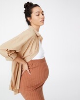 Thumbnail for your product : Cotton On Maternity - Women's Neutrals Shirts & Blouses - Maternity Dad Shirt - Size XS at The Iconic