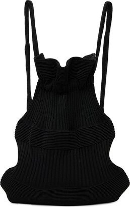 CFCL STRATA SACOCHE BAG 美品 CFCL - Strata Drawstring Gusset Bag - Black | ALTERFATE