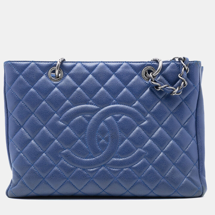 Chanel Blue Caviar Grand Shopping Tote