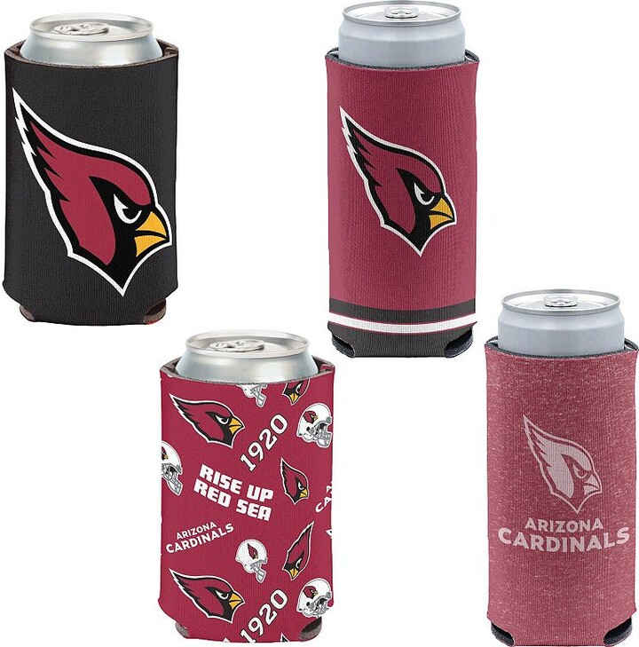 WinCraft Arizona Cardinals 4-Pack 12oz. Can & Slim Can Cooler Set