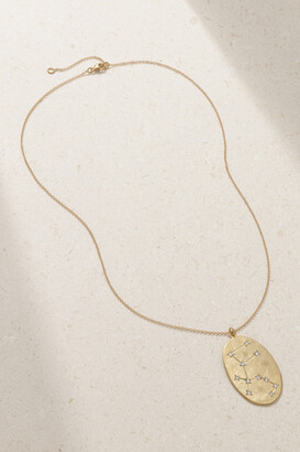 Brooke Gregson Zodiac Aquarius 14-karat Gold Diamond Necklace - One size