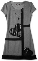Thumbnail for your product : Amy Byer BCX Girls Dress, Girls Ponte Heart Dress