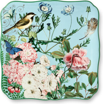 Certified International Flora Square Platter 12.5"