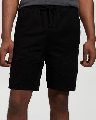 Everloom Men's Black Cargo - Ever Cargo Jogger Shorts