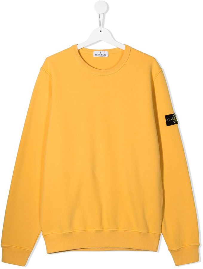 stone island hoodie yellow