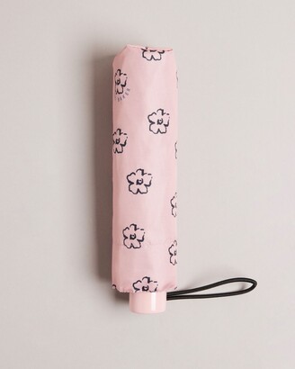 Ted Baker Magnolia Flower Small Umbrella in Pale Pink - ShopStyle
