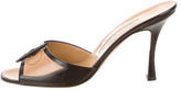 Thumbnail for your product : Manolo Blahnik Bicolor Slide Sandals