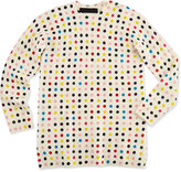 Thumbnail for your product : Neiman Marcus Cashmere Polka-Dot Sweaterdress, Multi, 6-18 Months