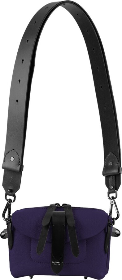 Pugnetti Parma Blue Micro Lift Bag Gun Metal - Night