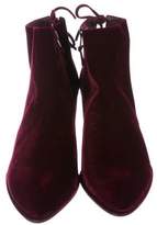 Thumbnail for your product : Stuart Weitzman Velvet Ankle Boots
