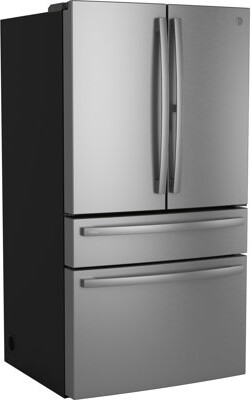 GE ENERGY STAR 23.3 Cu. Ft. Smart Counter-Depth Fingerprint Resistant 4-Door French-Door Refrigerator With Door In Door