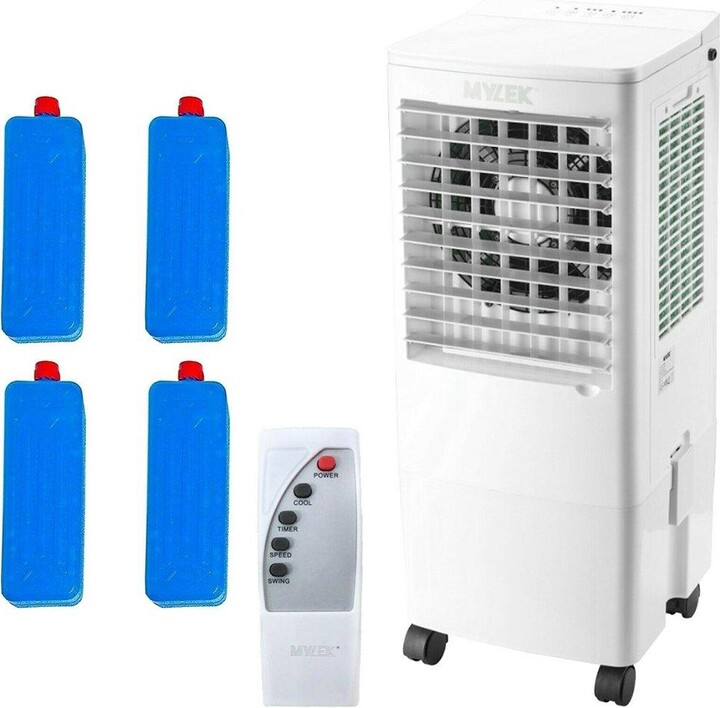 MYLEK Portable Air Cooler Mobile Evaporative Cooling Fan Humidifier 20L